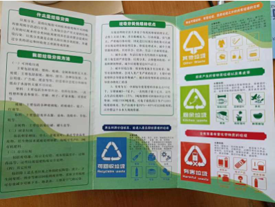 垃圾分类宣传手册和宣传海报