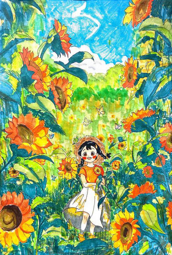 日出水了啊快点使劲动态图