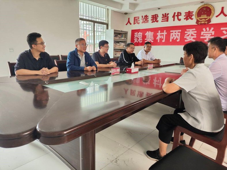 汽车工程学院党支部党员到魏集村党支部交流学习