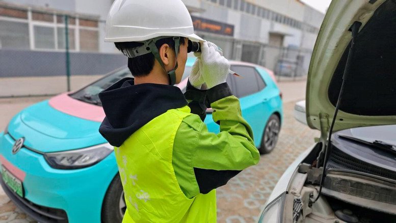 为教职工车辆做安全检测