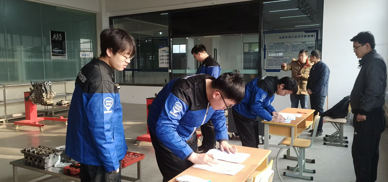 北京现代冠名班技能考核现场一